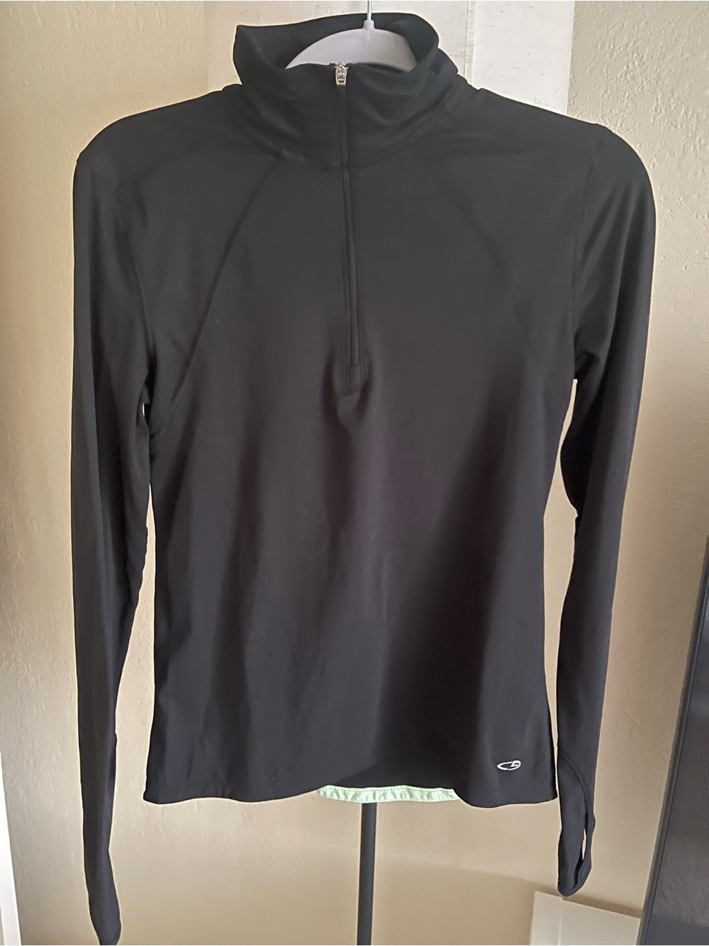 Champion Black Long-Sleeve Women's Rash Guard Half-Zip